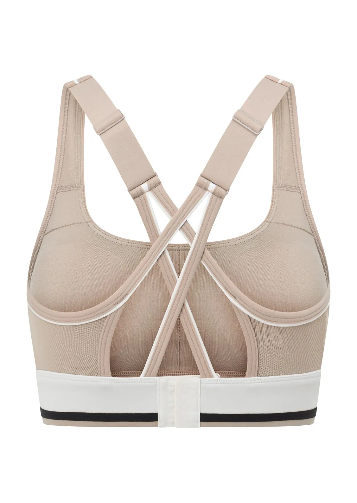 Lorna Jane Tempo Maximum Support Sports Bra Latte New