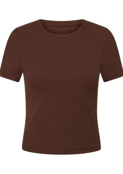 Lorna Jane Ultimate Comfort Rib T-Shirt Espresso Hot