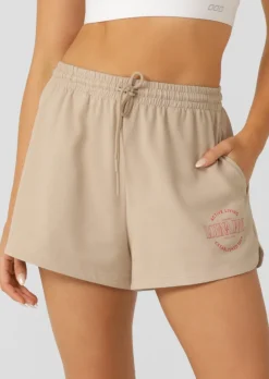 Lorna Jane Ultimate Weekender Shorts Latte New
