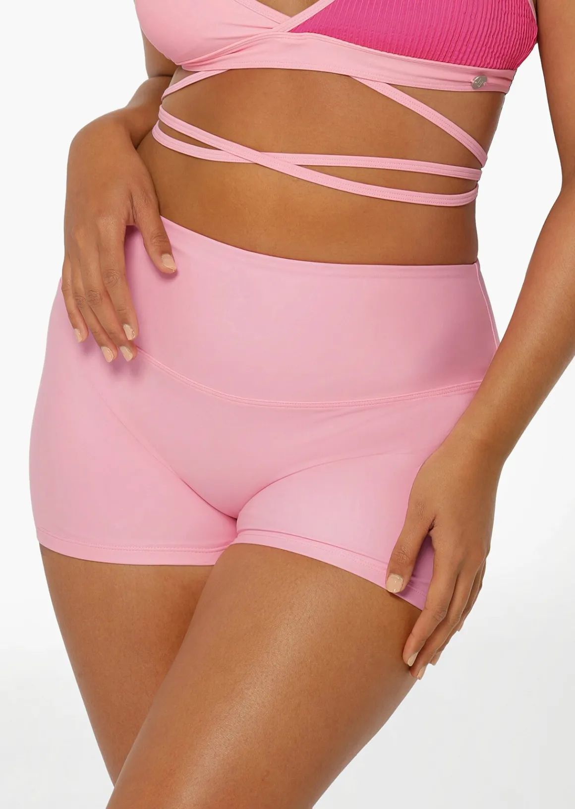 Lorna Jane Vacation Hype Swim Short HotFuchsia Discount