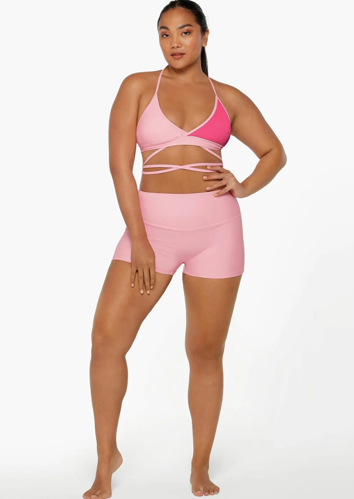 Lorna Jane Vacation Hype Swim Short HotFuchsia Discount