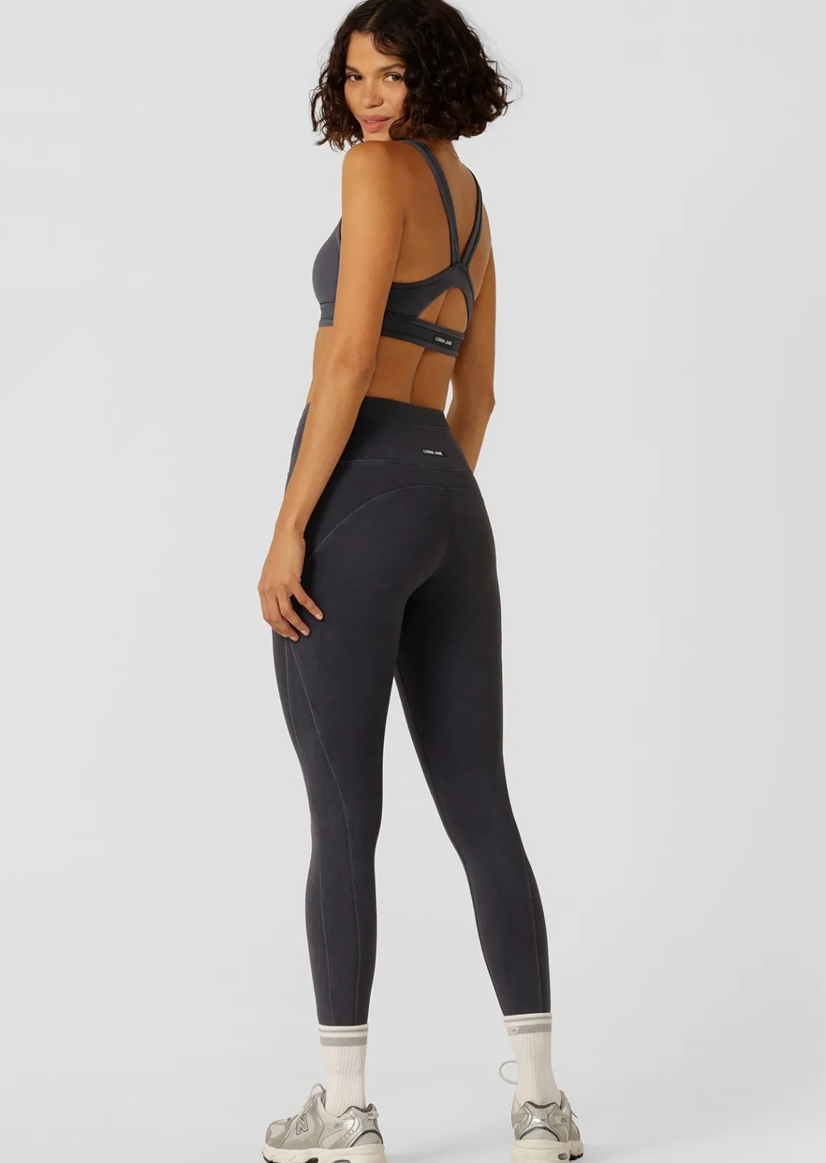 Lorna Jane Weekender Washed Full Length Pocket Leggings WashedMidnightBlue Sale
