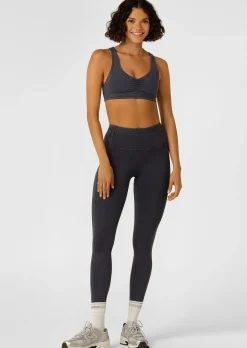 Lorna Jane Weekender Washed Sports Bra WashedMidnightBlue Discount