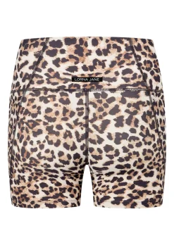 Lorna Jane Wildcat Hi-Fold No Ride 12cm Bike Shorts WildcatPrint Sale