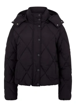 Lorna Jane Winter Warmth Recycled Puffer Jacket MidnightBlue New