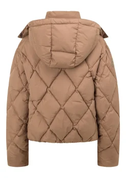 Lorna Jane Winter Warmth Recycled Puffer Jacket Cedar New